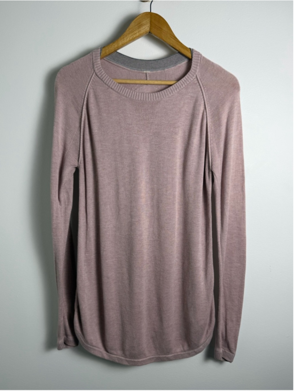 Lululemon Sunshine Coast Long Sleeve Heathered Mink Berry M